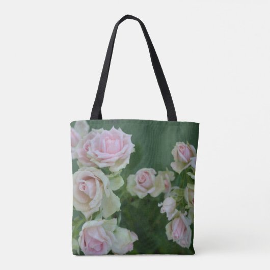 Mooie lichte roze rozen tote bag (Achterkant)