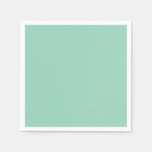 Mooie lichte turquoise effen servetten (Voorkant)