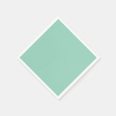 Mooie lichte turquoise effen servetten (Hoek)