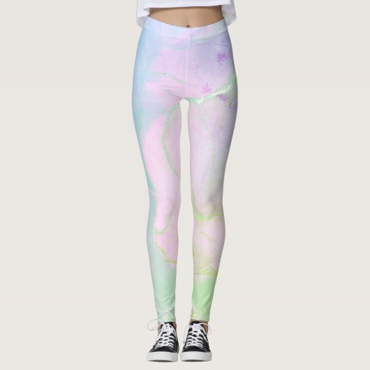 Mooie lichtpasta met kleur leggings (Voorkant)