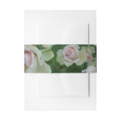 Mooie lichtroze tuinrozen uitnodigingen wikkel (Voorkant Voorbeeld)