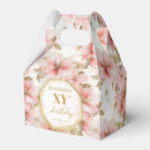 Mooie Lichtroze Waterverf Verjaardagsgunstboxen Bedankdoosjes (Voorkant Zijde)