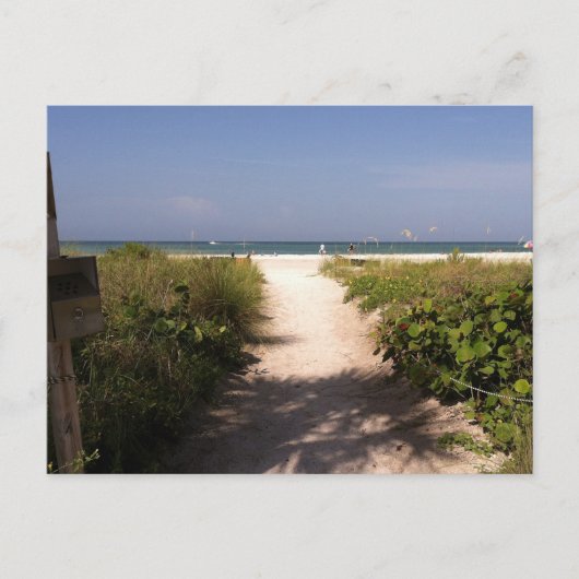 Mooie Lido Beach Florida Post Card Briefkaart (Voorkant)