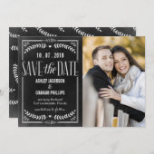 Mooie liefde bespaart de datumkaart save the date (Voorkant / Achterkant)