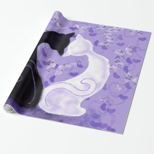 Mooie liefde cadeaupapier (Uitgerold)