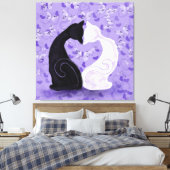 Mooie liefde canvas afdruk (Insitu (Slaapkamer))