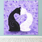 Mooie liefde canvas afdruk (Insitu (Houten vloer))