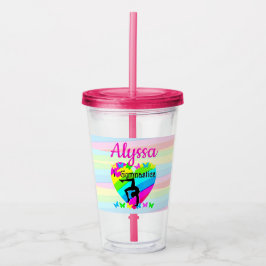 MOOIE LIEFDE GYMNASTIEK VOOR ALTIJD DESIGN ACRYL DRINKBEKER