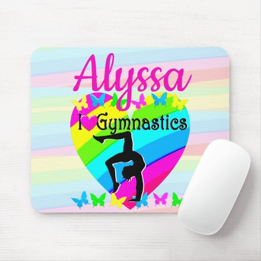 MOOIE LIEFDE GYMNASTIEK VOOR ALTIJD DESIGN MUISMAT (Met muis)