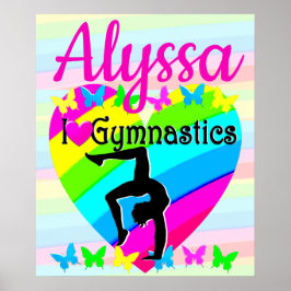 MOOIE LIEFDE GYMNASTIEK VOOR ALTIJD DESIGN POSTER