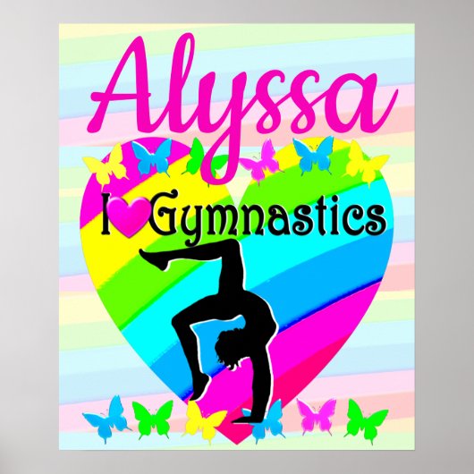 MOOIE LIEFDE GYMNASTIEK VOOR ALTIJD DESIGN POSTER (Voorkant)
