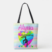 MOOIE LIEFDE GYMNASTIEK VOOR ALTIJD DESIGN TOTE BAG (Achterkant)