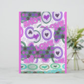 Mooie liefde hart motief art print (Staand voorkant)