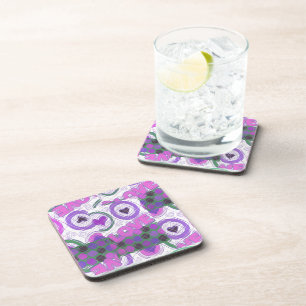 Mooie liefde hart motief art print bier onderzetter