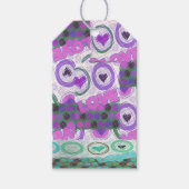 Mooie liefde hart motief art print cadeaulabel (Voorkant)