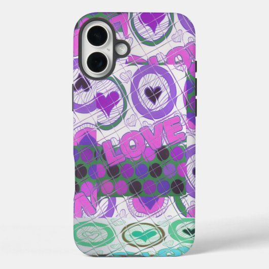 Mooie liefde hart motief art print Case-Mate iPhone case (Achterkant)