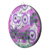 Mooie liefde hart motief art print dartbord (Voorkant Rechts)