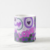 Mooie liefde hart motief art print koffiemok (Center)