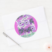 Mooie liefde hart motief art print ronde sticker (Envelop)