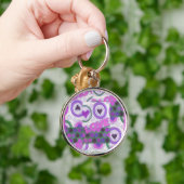 Mooie liefde hart motief art print sleutelhanger (Hand)