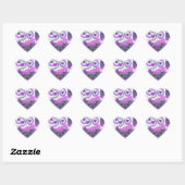 Mooie liefde hart motief art print sticker (Vel)