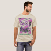 Mooie liefde hart motief art print t-shirt (Voorkant volledig)