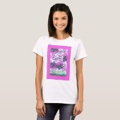 Mooie liefde hart motief art print t-shirt (Voorkant volledig)
