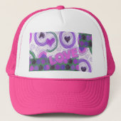 Mooie liefde hart motief art print trucker pet (Voorkant)