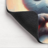 Mooie liefde hart panda muismat (Hoek)