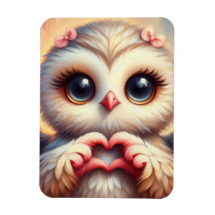 Mooie liefde hart uil magneet