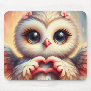 Mooie liefde hart uil muismat