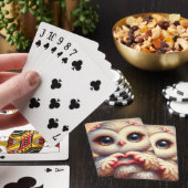 Mooie liefde hart uil pokerkaarten (Insitu)