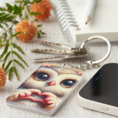 Mooie liefde hart uil sleutelhanger (Voorkant Rechts)