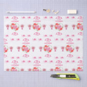 Mooie liefde met hoogten en Rozen die Pa ompakken Tissuepapier (Craft)