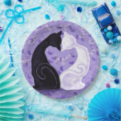 Mooie Liefde Paar Kat Papier Borden Papieren Bordje (Feest)