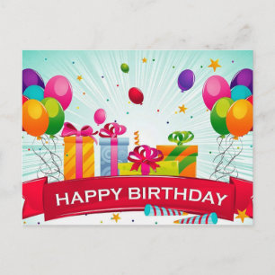 Mooie liefde paarse Happy Birthday Briefkaart