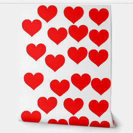 Mooie Liefde rood hart wallpaper Behang