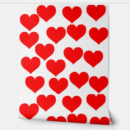 Mooie Liefde rood hart wallpaper Behang