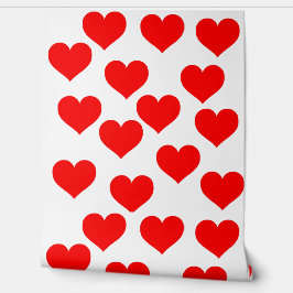 Mooie Liefde rood hart wallpaper Behang