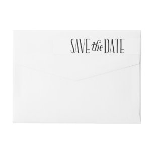 Mooie liefde Save the Date Wraparound Label