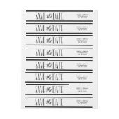 Mooie liefde Save the Date Wraparound Label (Vel)