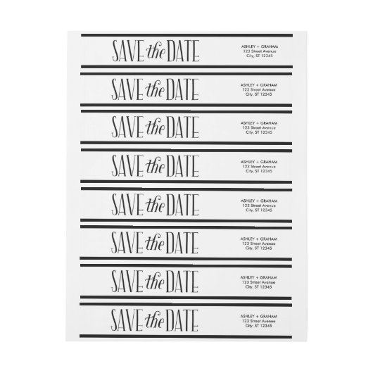 Mooie liefde Save the Date Wraparound Label (Vel)