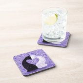 Mooie liefde - voeg uw foto / tekst / naam toe bier onderzetter (Rechterzijde)