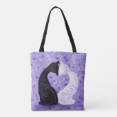 Mooie liefde - voeg uw foto / tekst / naam toe tote bag (Achterkant)