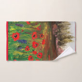 Mooie liefde voor papavers verspreidt de liefde bad handdoek (Handdoek)
