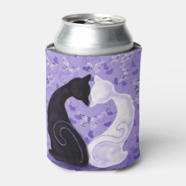 Mooie liefdesblikkoeler met kattenkoppel blikjeskoeler