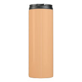 Mooie liefdesstempel op een perzikachtergrond thermosbeker (Achterkant)