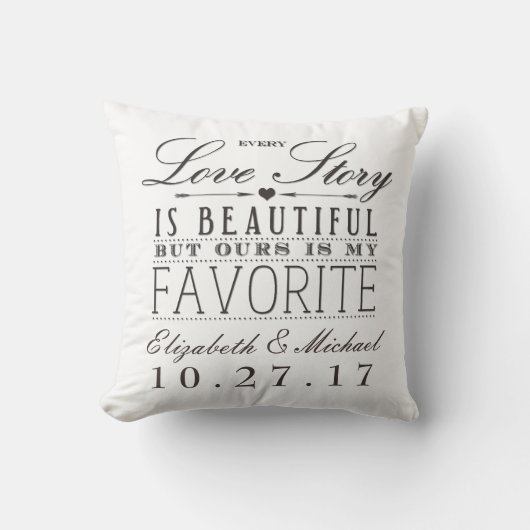 Mooie liefdesverhaal bruiloft keepslag Pillow Ligh Kussen (Voorkant)