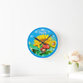 Mooie lieveheersbeestje slapend op zonnebloemen. M Ronde Klok (Huis)