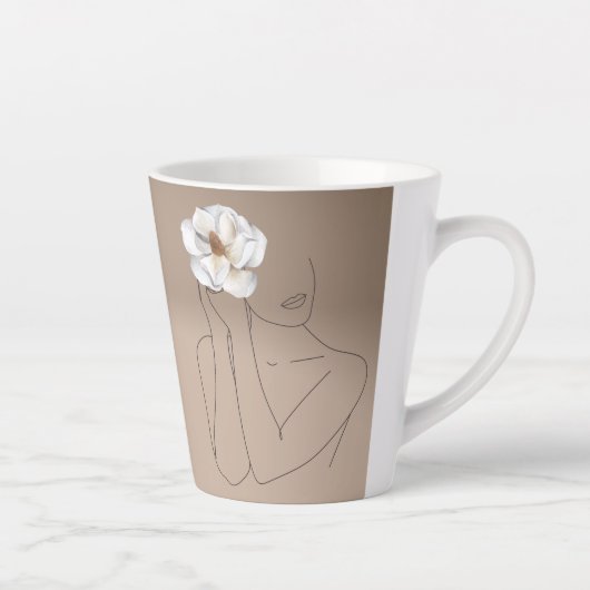 Mooie lijnen, Magnolia Latte Mok (Rechts)